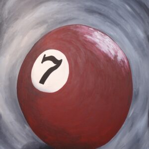 Maroon Billiard Ball